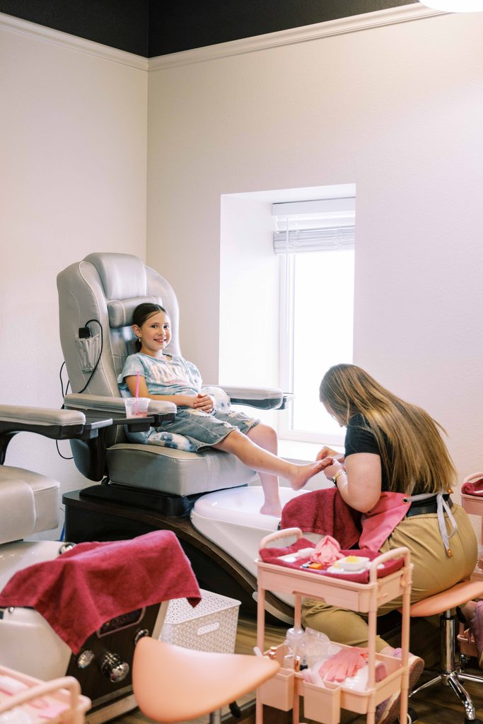 Mommy and Me pedicure at Mom's Oasis in American Fork Utah